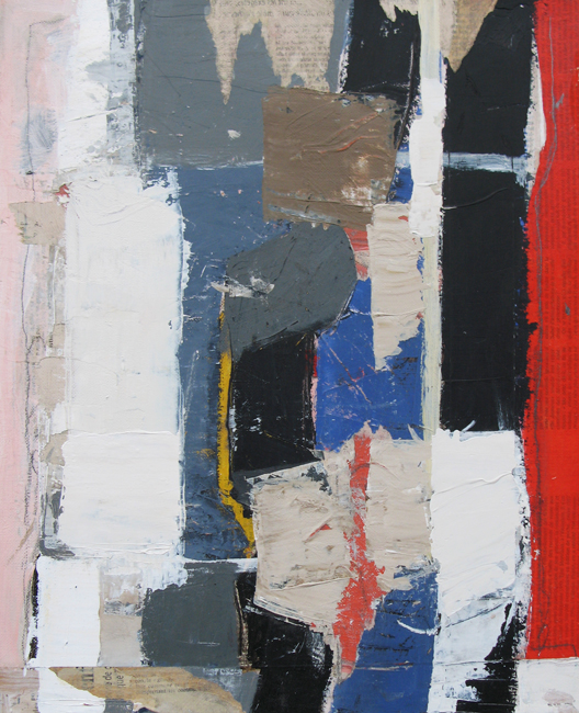 Acrylique et collage papier sur toile 2010 - 46 x 38