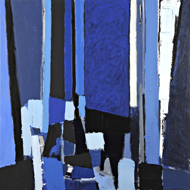 Acrylique et collage papier sur toile 2008 - 100 x 100