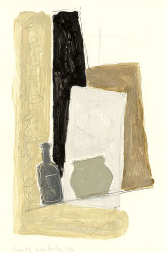 Pots gris acrylique