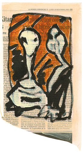 Couple, acrylique