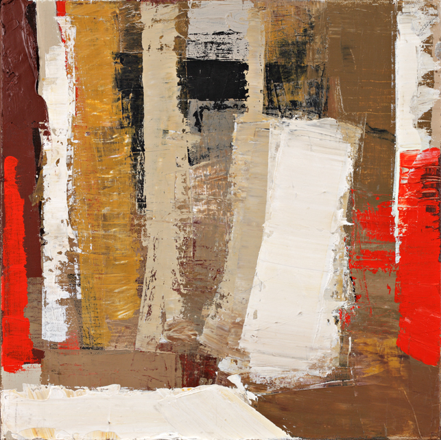 Acrylique et collage papier sur toile 2008 - 50 x 50
